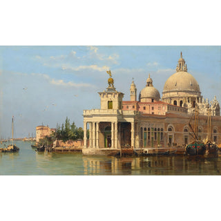 Reproduction La Dogana avec Santa Maria della Salute, Venise - Antonietta Brandeis
