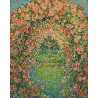 Reproduction La Roseraie, Gerberoy - Henri Le Sidaner