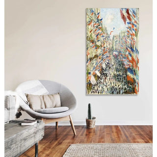 Reproduction La Rue Montorgueil - Claude Monet