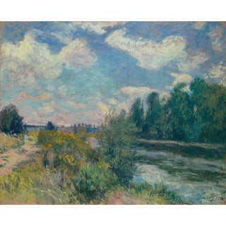 Reproduction La Seine à Bougival 1876 - Alfred Sisley