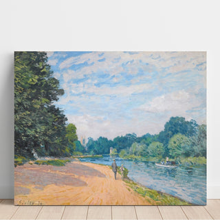 Reproduction La Tamise avec Hampton Church - Alfred Sisley