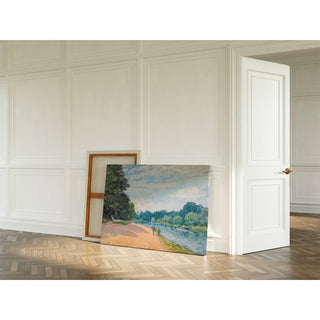 Reproduction La Tamise avec Hampton Church - Alfred Sisley