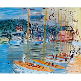 Reproduction Le Bassin de Deauville - Raoul Dufy