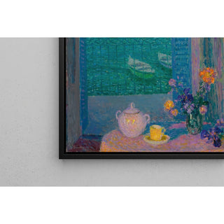 Reproduction Le Bouquet à la Fenêtre, Villefranche-sur-Mer - Henri Le Sidaner