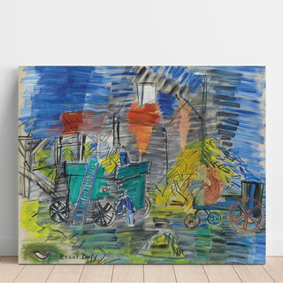 Reproduction Le Dépiquage Bleu - Raoul Dufy