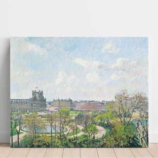 Reproduction Le Jardin des Tuileries et le Pavillon de Flore, Matin, Printemps - Camille Pissarro