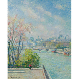 Reproduction Le Louvre, Matin, Printemps - Camille Pissarro