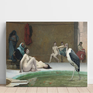 Reproduction Le Marabout dans le bain du Harem - Jean-Léon Gérôme