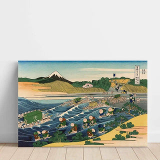 Reproduction Le Mont Fuji vu depuis Kanaya - Katsushika Hokusai