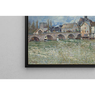 Reproduction Le Pont de Moret-sur-Loing, temps de crue - Alfred Sisley