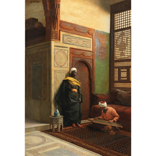 Reproduction Le joueur de Qanun - Ludwig Deutsch