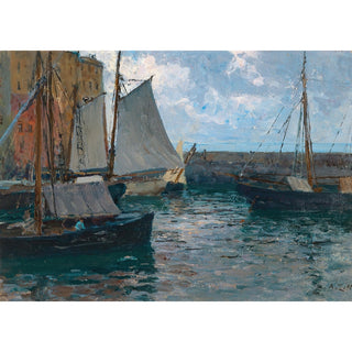 Reproduction Le port de Camogli - Alfred Zoff