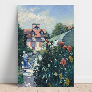 Reproduction Les Dahlias, jardin à Petit Gennevilliers - Gustave Caillebotte