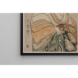 Reproduction Les courtisanes Kasugano et Utahama de Tamaya - Kitagawa Utamaro