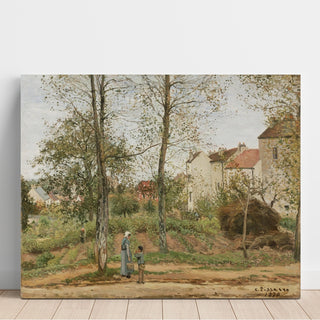 Reproduction Maisons à Bougival Automne - Camille Pissarro