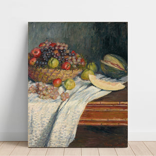 Reproduction Nature morte au melon d'Espagne - Claude Monet