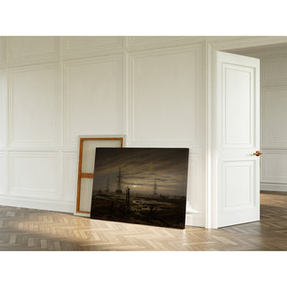 Reproduction Navires à l'ancre - Caspar David Friedrich