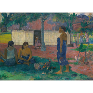Reproduction No te aha oe riri Pourquoi es-tu en colère - Paul Gauguin