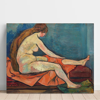 Reproduction Nu Assis de Profil - Suzanne Valadon