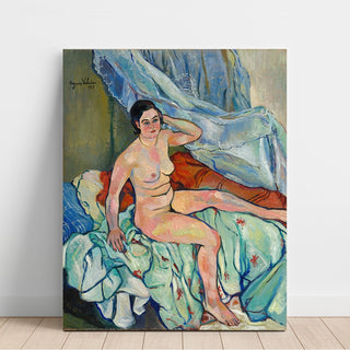 Reproduction Nu assis au bord d'un lit - Suzanne Valadon