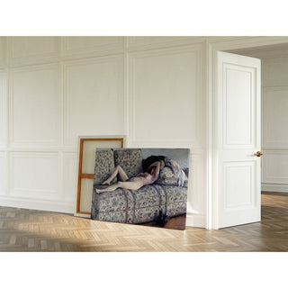 Reproduction Nu sur un canapé - Gustave Caillebotte