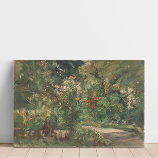 Reproduction Plantes vivaces dans le jardin potager, vue vers le nord-ouest - Max Liebermann
