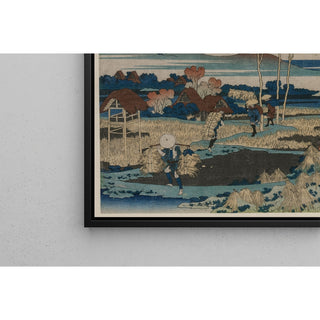 Reproduction Poème de l'empereur Tenchi - Katsushika Hokusai