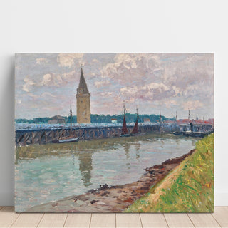 Reproduction Port de pêche à Nieuport Belgique - Alfred Zoff