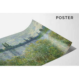 Reproduction Rives de la Seine à Vétheuil - Claude Monet