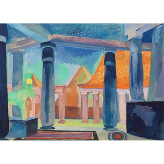 Reproduction Scénographie pour l'objet Cléopâtre - Robert Delaunay