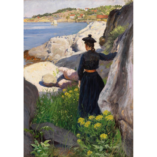 Reproduction Sur la côte - Paul Fischer