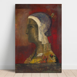 Reproduction Tête symbolique - Odilon Redon