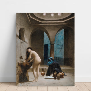 Reproduction Un bain maure, femme turque au bain study - Jean-Léon Gérôme