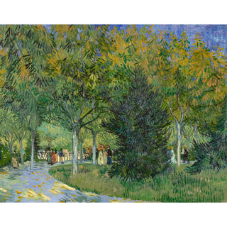 Reproduction Une allée dans un jardin public d'Arles - Vincent Van Gogh