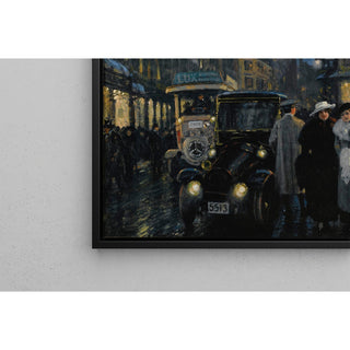 Reproduction Une promenade nocturne sur le boulevard - Paul Fischer