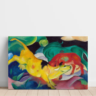 Reproduction Vaches, rouge, vert, jaune - Franz Marc
