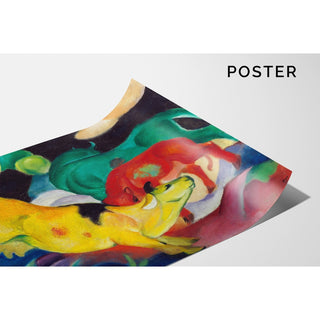 Reproduction Vaches, rouge, vert, jaune - Franz Marc