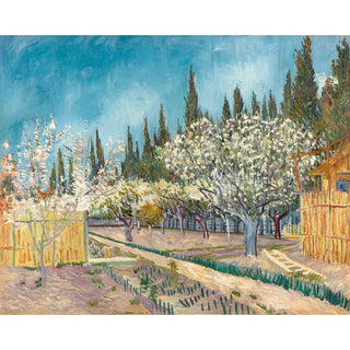 Reproduction Verger bordé de cyprès - Vincent Van Gogh