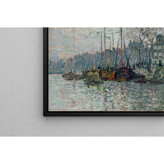 Reproduction Vue de la Prins Hendrikkade et du Kromme Waal à Amsterdam - Claude Monet
