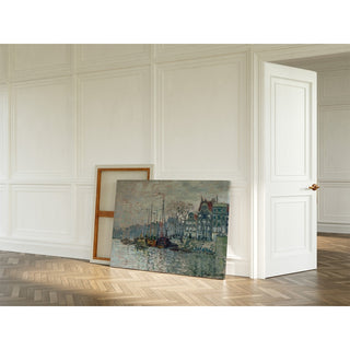 Reproduction Vue de la Prins Hendrikkade et du Kromme Waal à Amsterdam - Claude Monet
