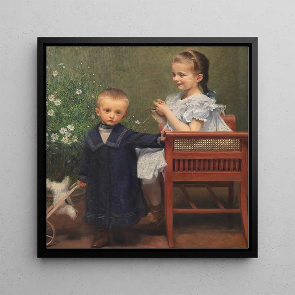 Resi et Hans Matsch, les enfants de l'artiste - Franz von Matsch