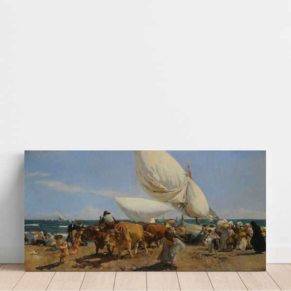 Reproductie van het schilderij Terugkeer van de visserij - Joaquín Sorolla