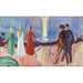 Reproductie van het schilderij Réunion sur la plage - Edvard Munch
