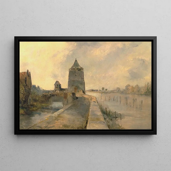 Rev Edward Thomas Daniell - The Rhine at Constance.webp