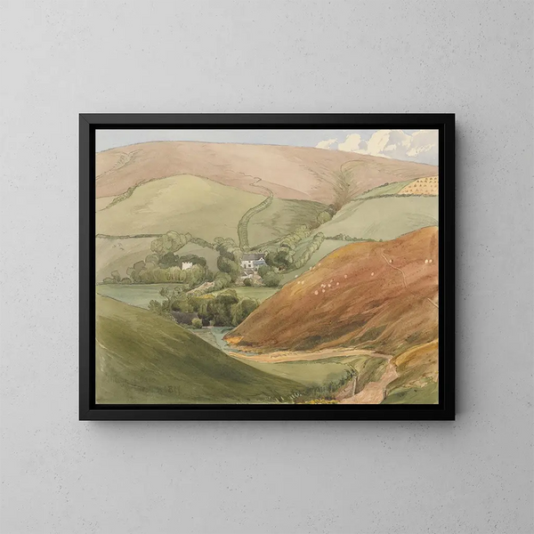 Village Oare - Reverend James Bulwer — framed artwork on a wall