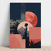 Reproductie van het schilderij Droomachtige Surrealistische Collage