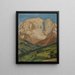 Mont Blanc gezien vanaf Combloux - Regnault Sarasin — ingelijst kunstwerk aan de muur