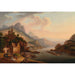Rheinlandschaft - Christian Georg Schütz the Elder — gepresenteerd in een interieur