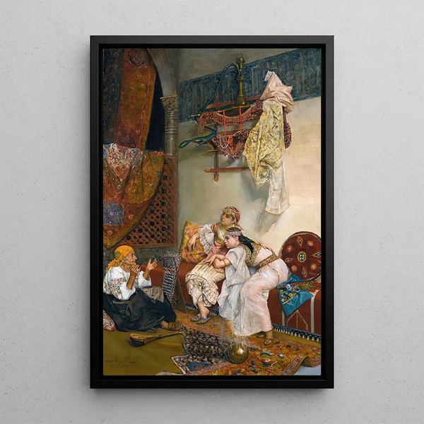 De verteller - Ricardo Villegas Cordero — ingelijst kunstwerk aan de muur