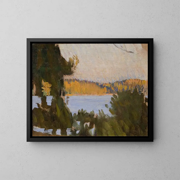 Strand bij Sbyholm - Richard Bergh — ingelijst kunstwerk aan de muur